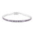 Bolivianischer Amethyst-Silberarmband