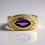 Anello in oro con Ametista Uruguay (de Melo Gold)