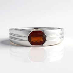Anello in argento con Granato Essonite (de Melo)