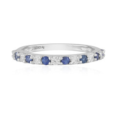 Ceylon Blue Sapphire Silver Ring