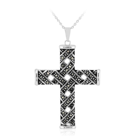 Markasit-Silberhalskette