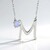 Collana in argento con Pietra di Luna Arcobaleno