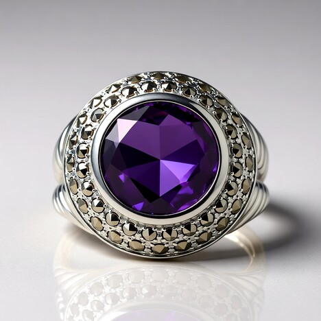 Anello in argento con Ametista (Annette classic)