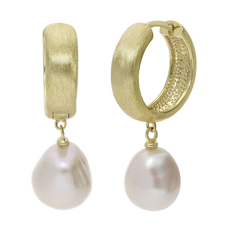 Boucles d'oreilles en argent et Perle de culture d'eau douce