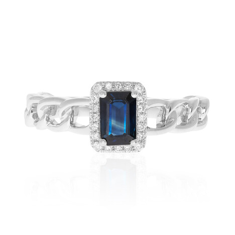 Blauer Ceylon-Saphir-Goldring