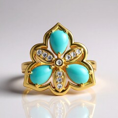 Anello in argento con Turchese