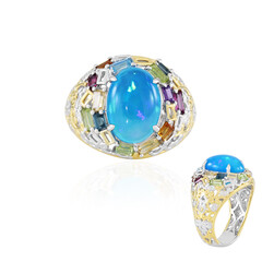 Paraiba-Opal-Silberring