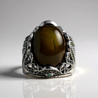 Labradorite Silver Ring (Annette classic)