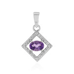 Uruguay-Amethyst-Silberanhänger