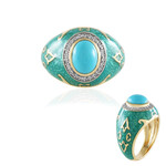 Anello in argento con Turchese Sleeping Beauty (Adela Silber)