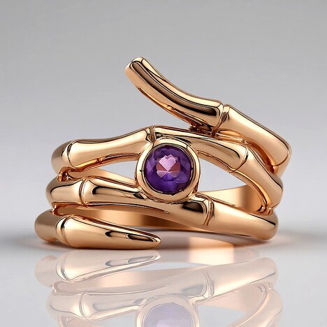 Anello in argento con Ametista (TPC)
