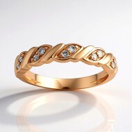 Bague en or et Diamant rose de France SI1 d'Argyle  (Annette)