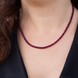 Mozambique Ruby Silver Necklace
