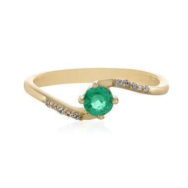 Russischer Smaragd-Goldring (Adela Gold)