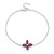Rhodolite Silver Bracelet