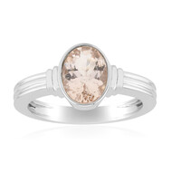 Bague en argent et Morganite du Brésil