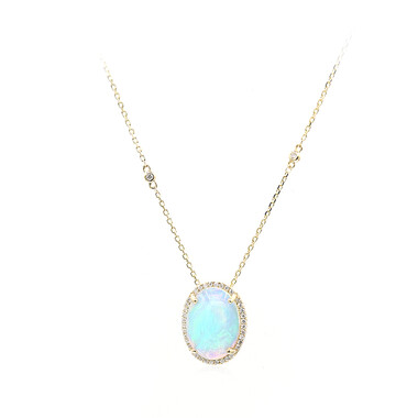 Collana in oro con Opale di Welo AAA (CIRARI)