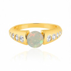 Zilveren ring met een Welo-opaal (de Melo Essence)