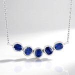 Collier en argent et Kyanite du Népal