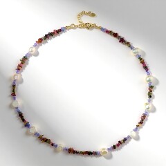 Collana in argento con Perla d'Acqua Dolce Bianca