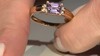Gouden ring met een Roze diaspoor (AMAYANI)