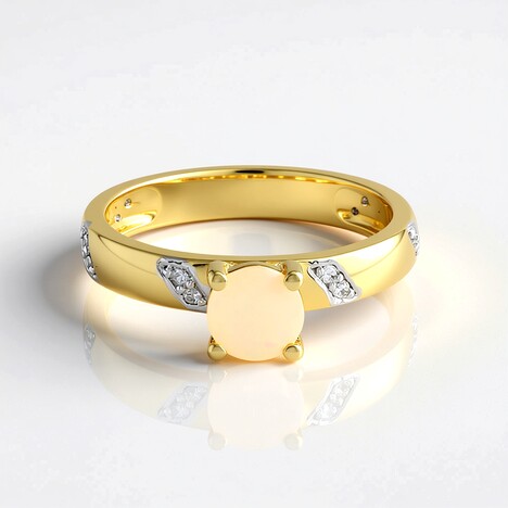 Anello in argento con Opale di Welo