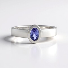 Anello in argento con Tanzanite