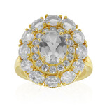 Weißer Topas-Silberring