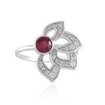 Bague en argent et Rubis de Madagascar (de Melo Essence)