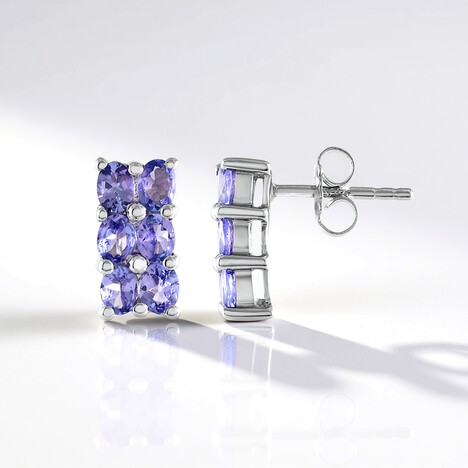 Orecchini in argento con Tanzanite