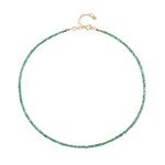 Sambia-Smaragd-Silberhalskette