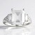 Anello in argento con Quarzo Bianco
