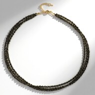 Collier en argent et Pyrite