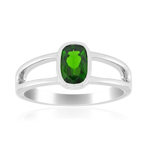 Russischer Diopsid-Silberring