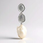 Pendentif en argent et Perle blanche de culture d'eau douce (MONOSONO COLLECTION)