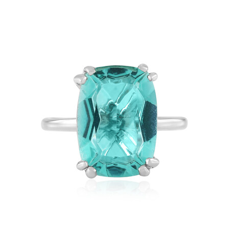 Anillo en plata con Cuarzo color paraíba