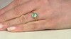 Anillo en plata con Turquesa mosaico