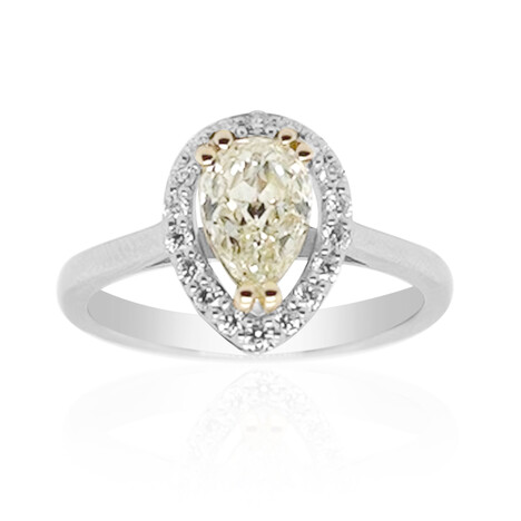 18K VVS2 (R) Diamond Gold Ring