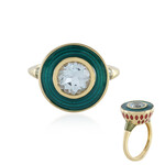 Himmelblauer Topas-Silberring (Adela Silber)