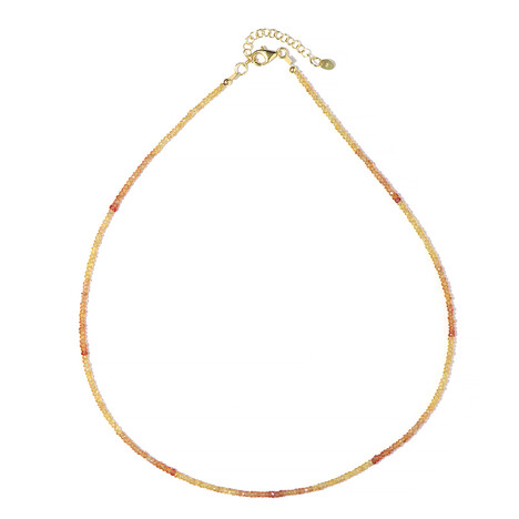 Collier en argent et Saphir rouge du soir