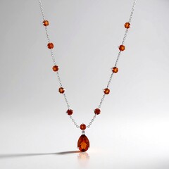 Collana in argento con Citrino Madeira (de Melo Essence)