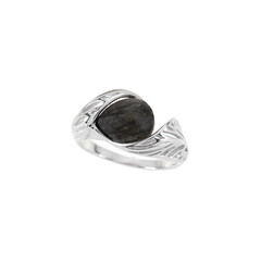 Anello in argento con Quercia Nera