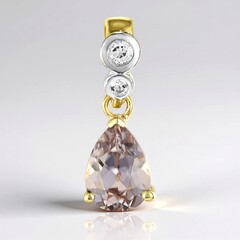 Ciondolo in oro con Zircone Hartsite