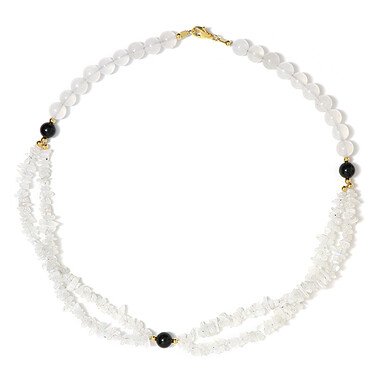 Collier en argent et Onyx noir