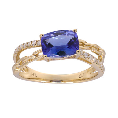 Anillo en oro con Tanzanita AAA (CIRARI)