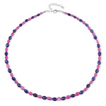 Saphir-Silberhalskette