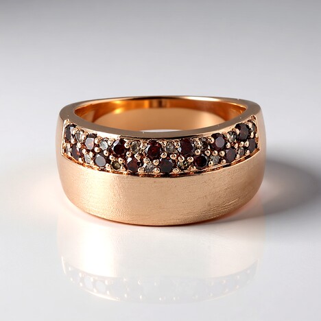 Anello in oro con Diamante Rosso I3  (KM by Juwelo)