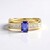 Anello in oro con Tanzanite AAA (de Melo Gold)