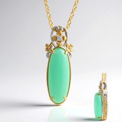 Collana in argento con Calcedonio Laguna