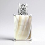 Pendentif en argent et Agate du Botswana